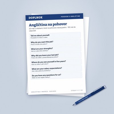 Pohovor v angličtine bez zaseknutia